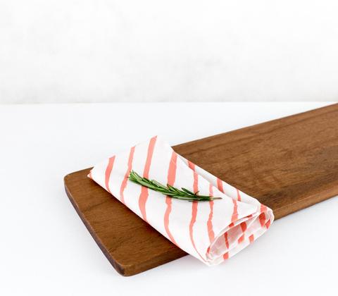 Watercolor Diagonal Stripes - Blossom - Wolf & Irving