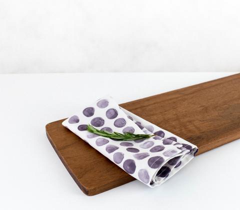 Watercolor Dots - Eggplant - Wolf & Irving